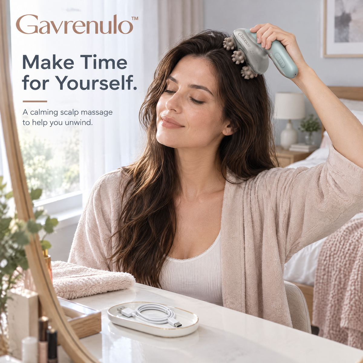 Gavrenulo™ Cordless Head Massager Brush