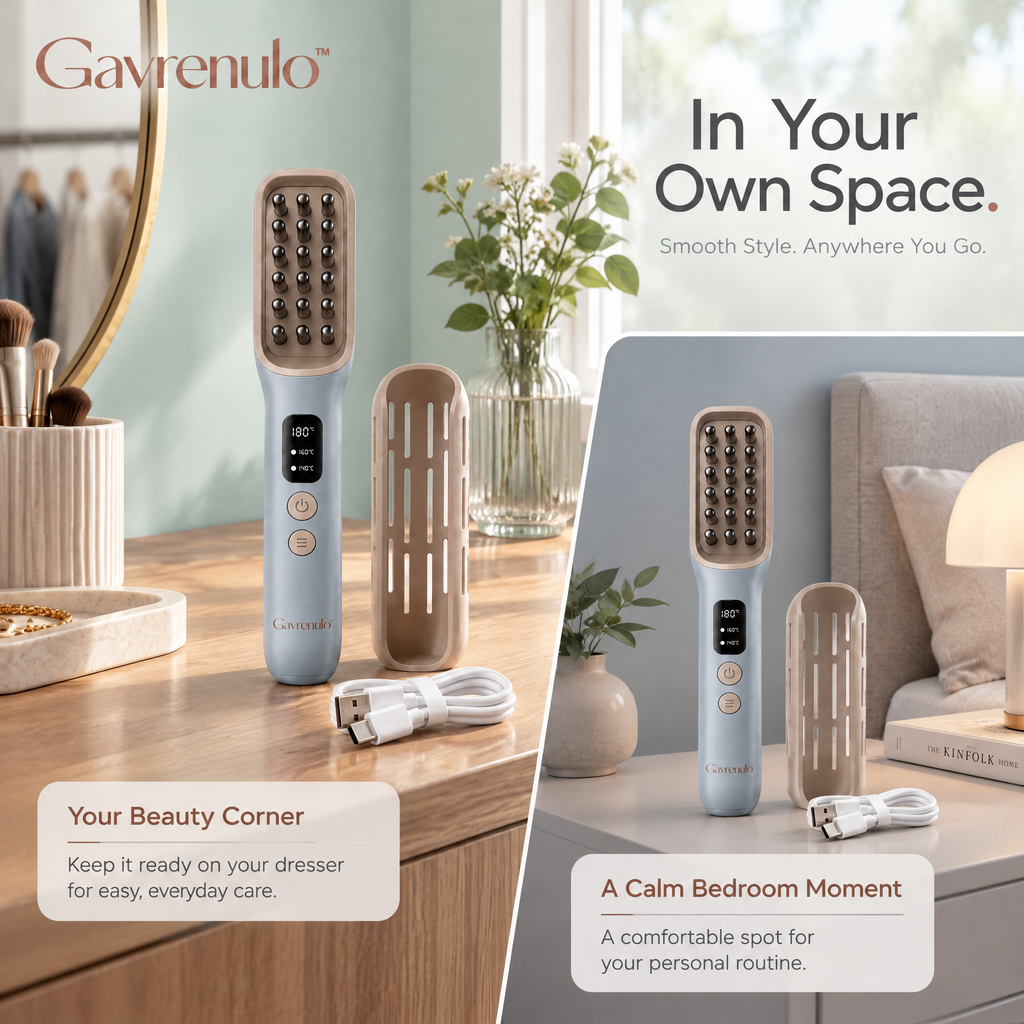 Gavrenulo™ Mini Straightener Brush
